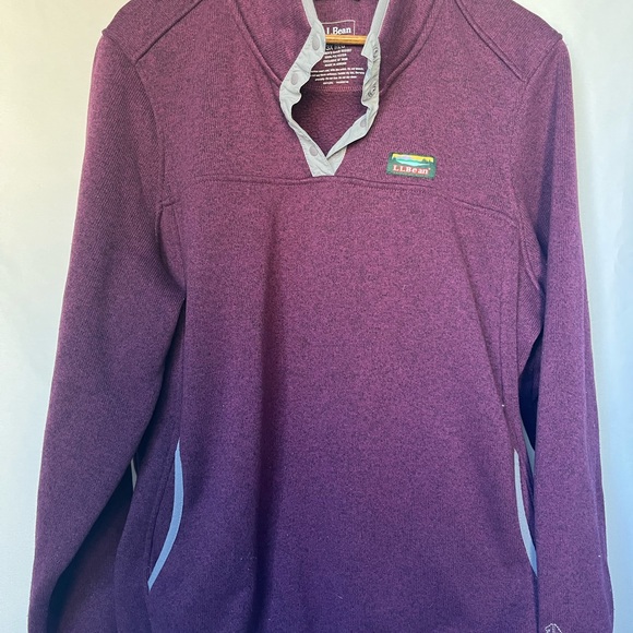 Women’s LLBean Snap Fleece Pullover | 3X - Picture 3 of 15